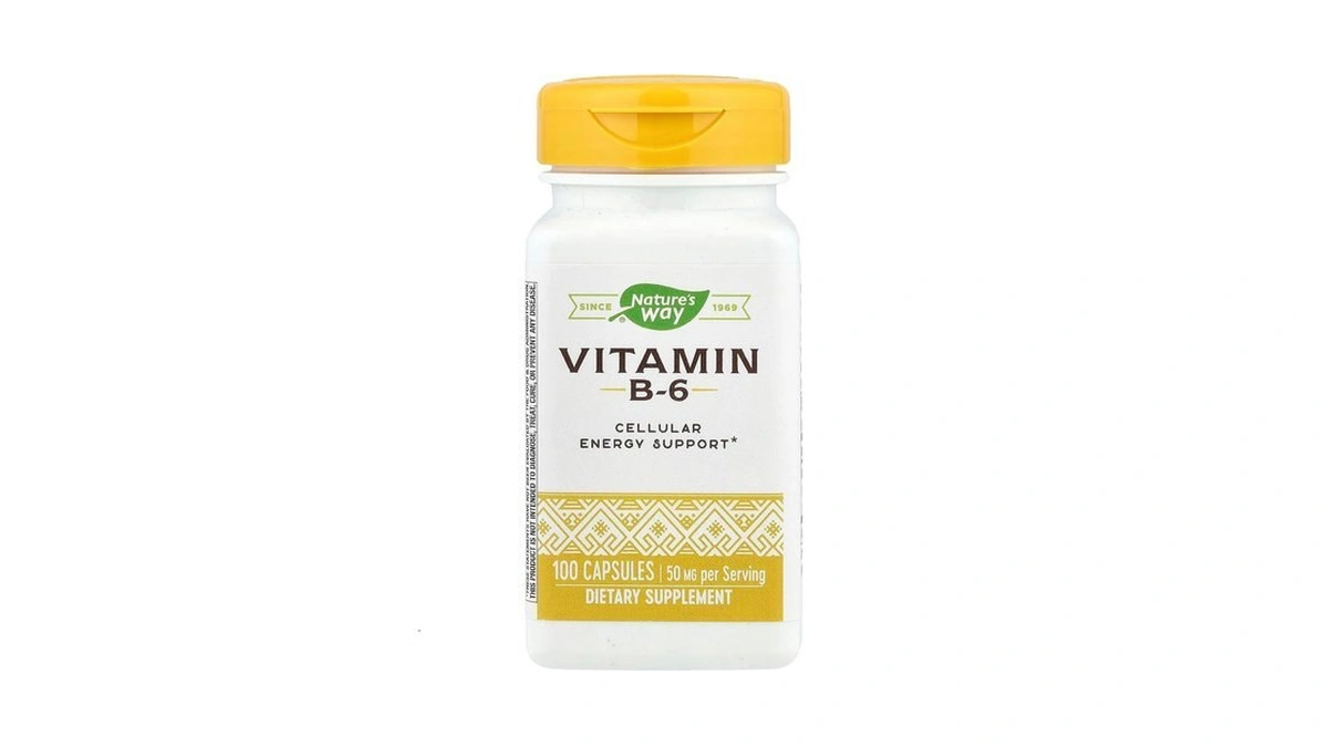 Nature's Way High Potency Vitamin B-6 Supplement, Cellular Energy Support*,