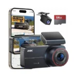 Yonvim Dash Cam 2.5k Front And Rear With 64gb Card,