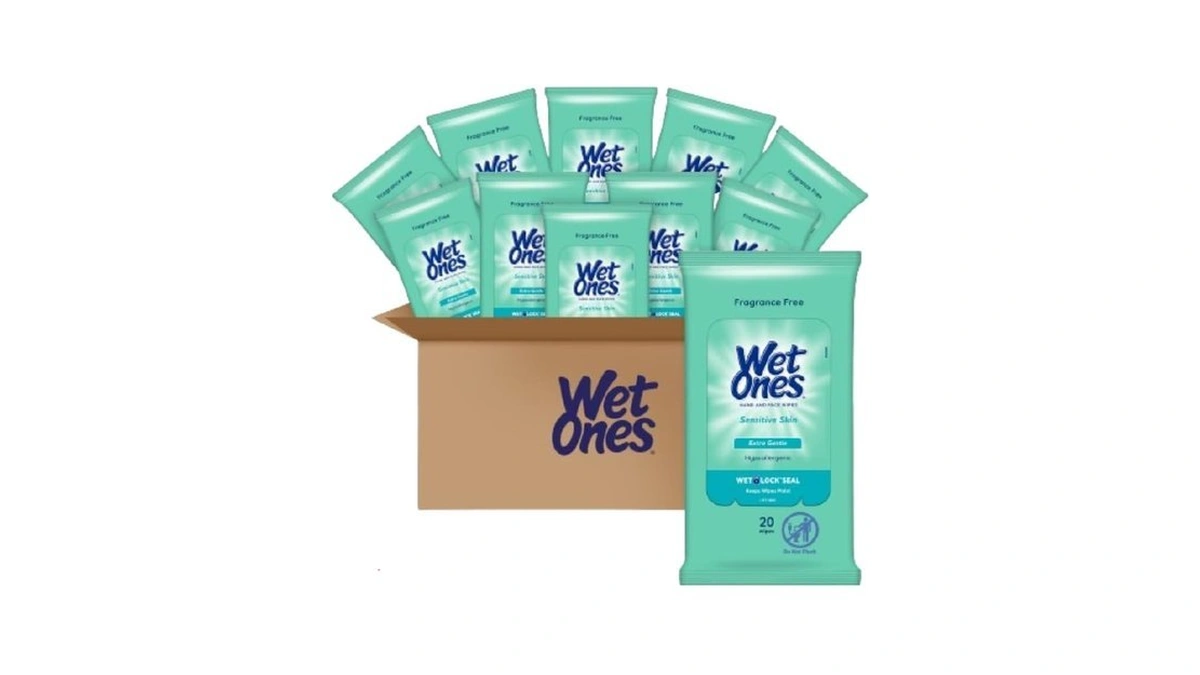 Wet Ones Hand Wipes, Sensitive Skin Wipes, Travel Wipes Case,