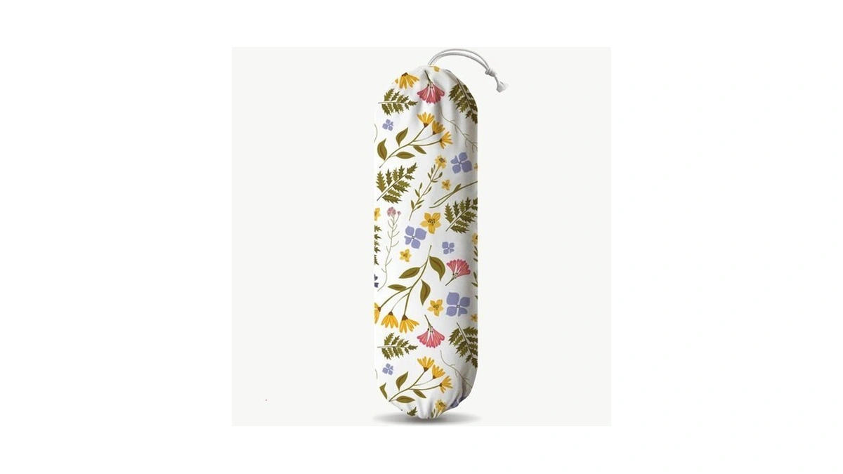 Weeds Plastic Bag Holder, Reusable Washable Shopping Bags Storage Carrier,