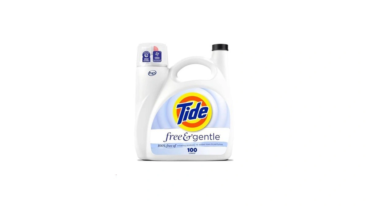 Tide Free & Gentle Liquid Laundry Detergent, 100 Loads, 132