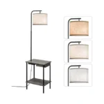 Eoeyyoyb Floor Lamp With Table & Drawers, End Table Lamp