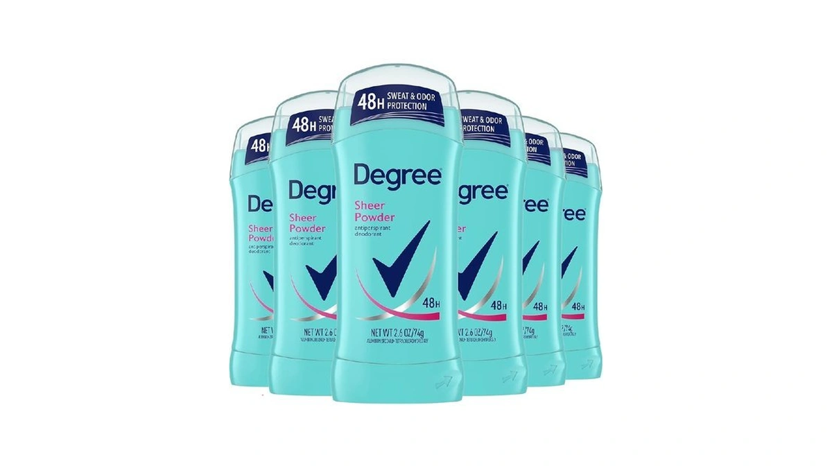 Degree Original Antiperspirant Deodorant Sheer Powder Pack Of 6 48-hour