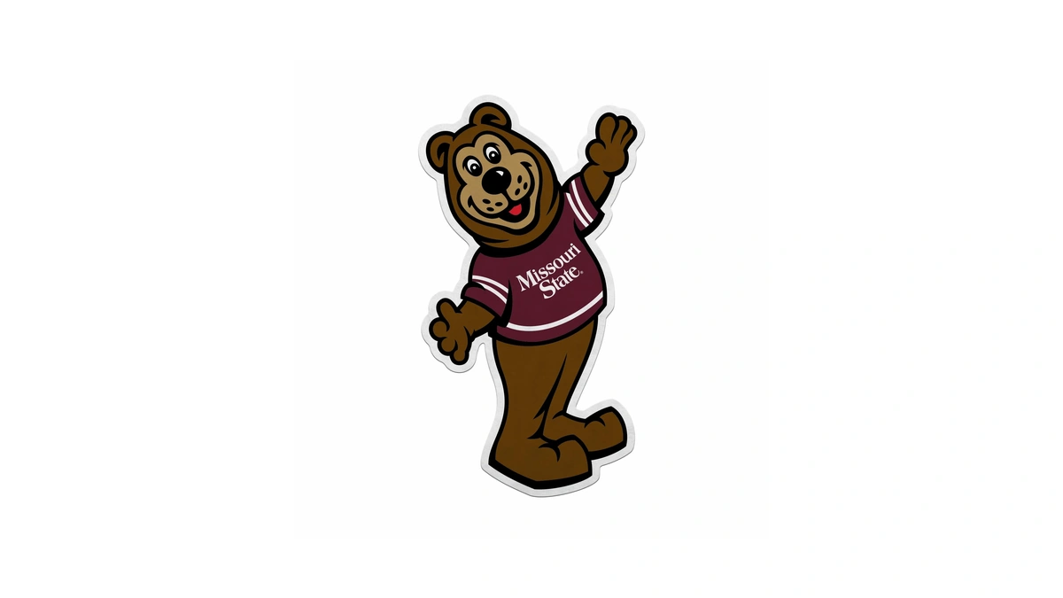 Rico Industries Ncaa Missouri State Bears Mascot Shape Cut Pennant