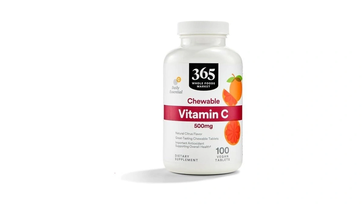365 By Whole Foods Market, Chewable Vitamin C 500mg, Natural