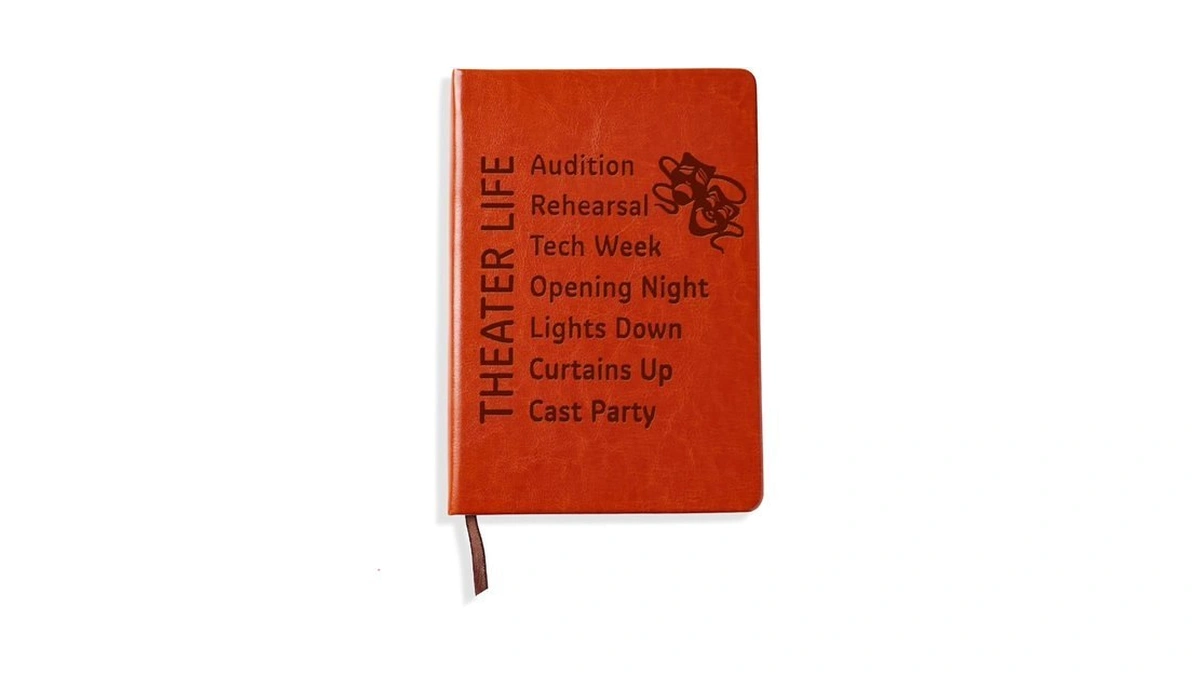 Lbwcer Theatre Life Notebook Funny Theater Actor Gifts Leather Notebook