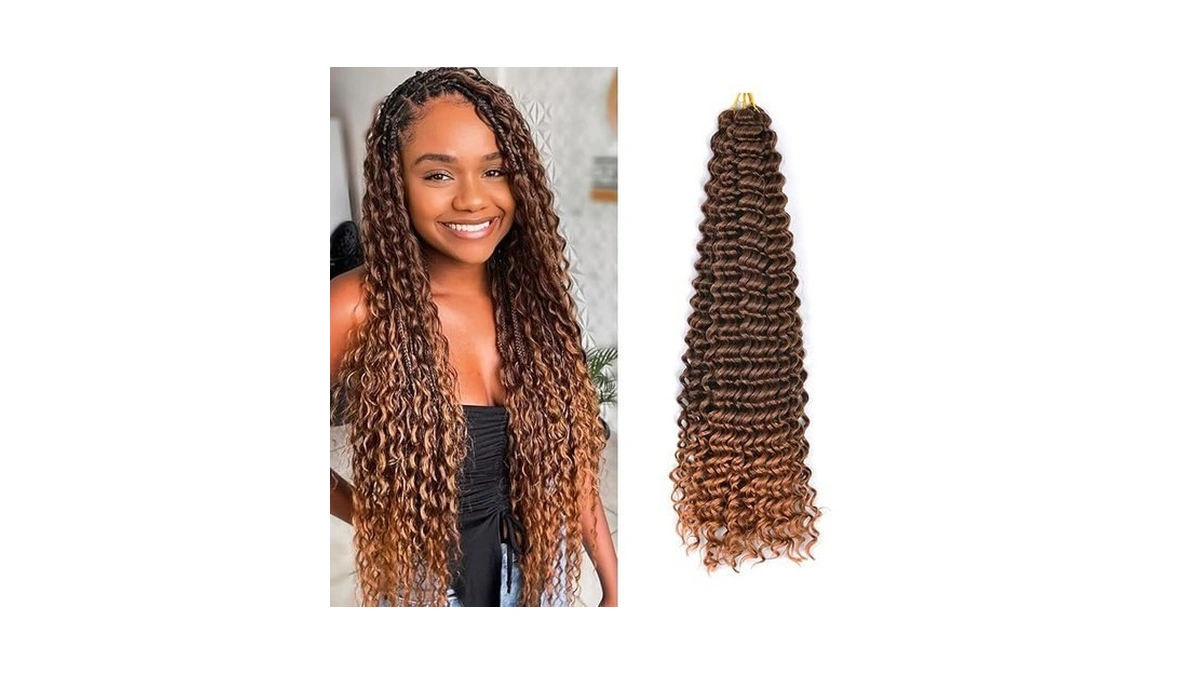 Ocean Wave Crochet Hair Extensions Deep Wave Hair Extensions Synthetic