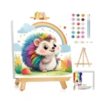 Gemozaic Hedgehog Paint By Numbers Kit For Kids With Frame