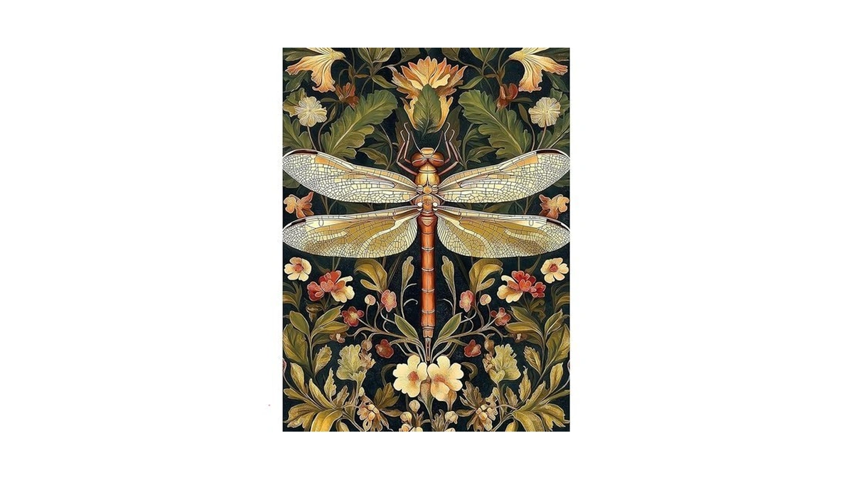 Ajepon Dragonfly Diamond Art Kit - 5d Diamond Painting For