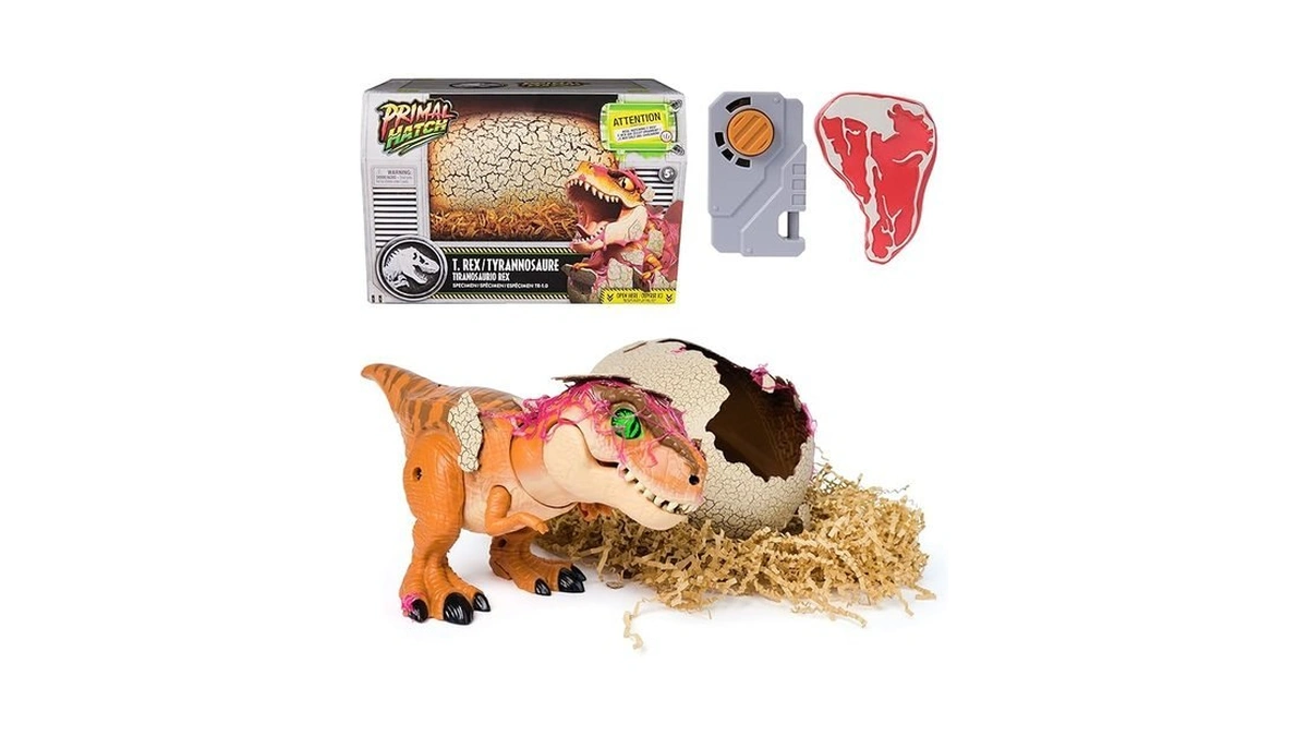 Primal Hatch Jurassic World Interactive Toy Dinosaur & Egg, Hatch