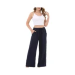 Aphratti Wide Leg Pants For Women Flowy Drawstring Elastic Waist