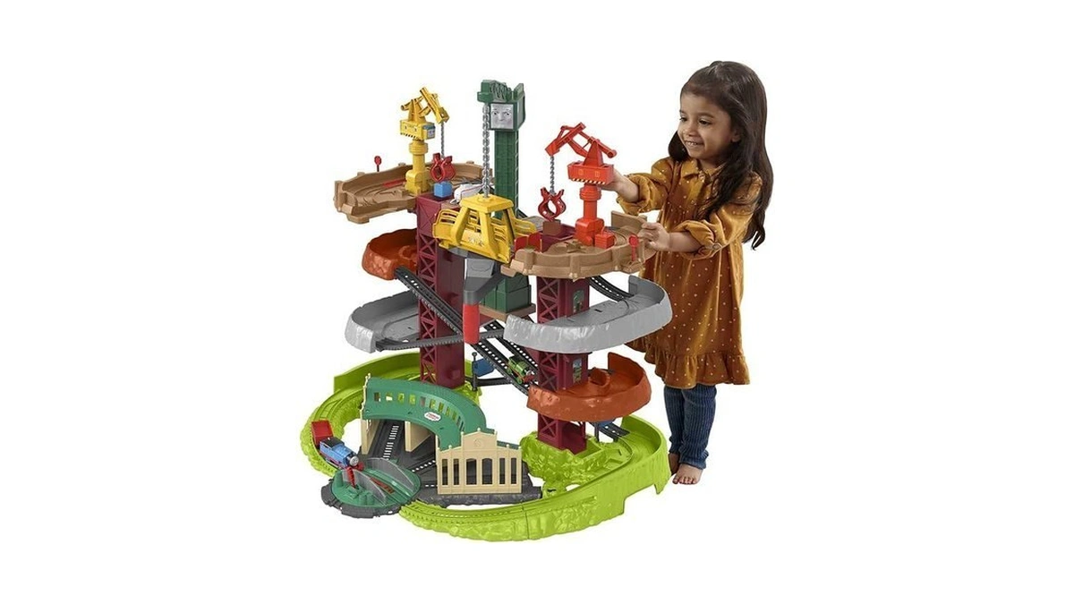 Thomas & Friends Trains & Cranes Super Tower, Motorized Train