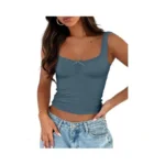 Trendy Queen Summer Tops For Women Teen Girls Cute Crop