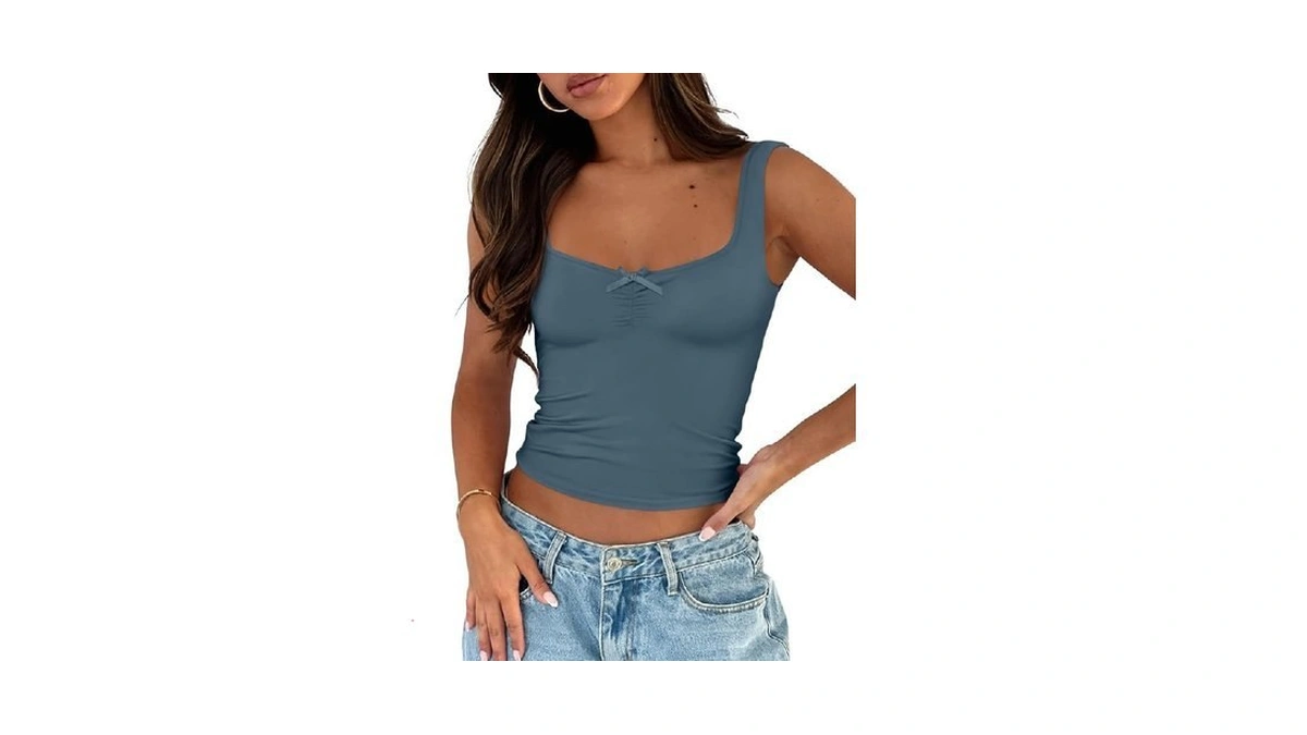 Trendy Queen Summer Tops For Women Teen Girls Cute Crop