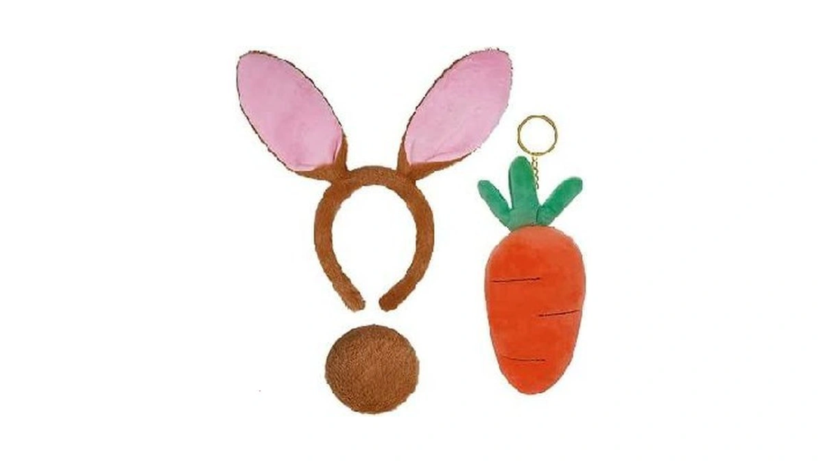 Jmkcoz Easter Bunny Cosutme Set Rabbit Bunny Ears Headband And