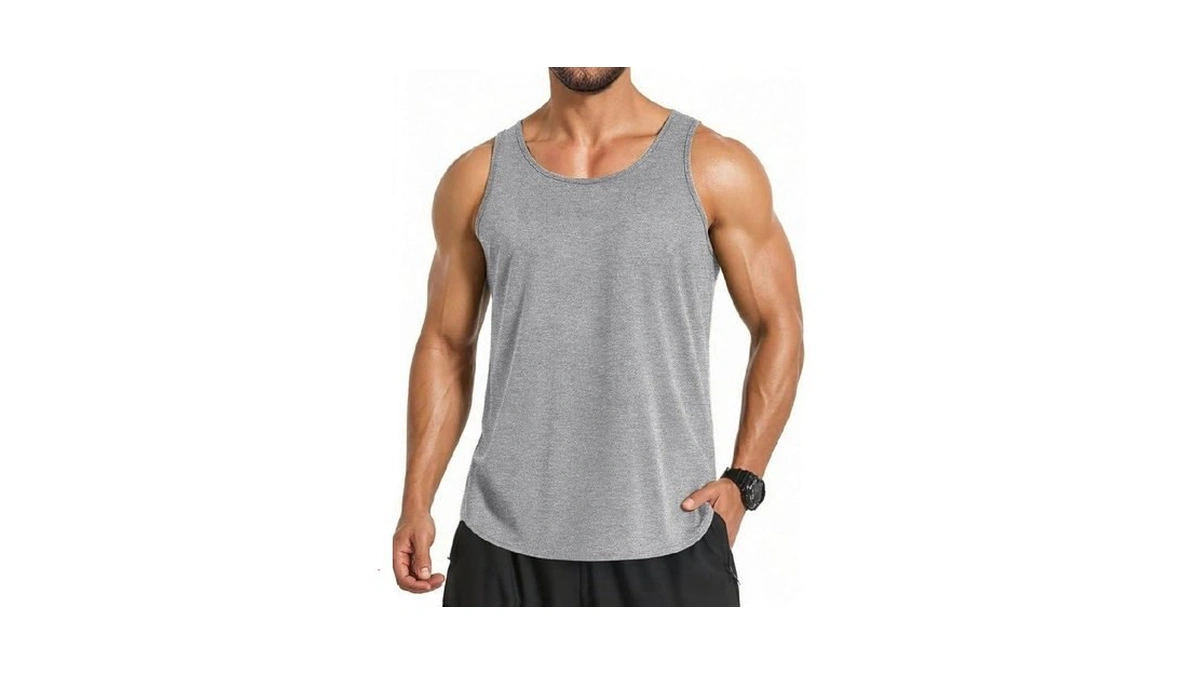Coofandy Gym Sleeveless Shirts For Men Moisture Wicking Cotton Sleeveless