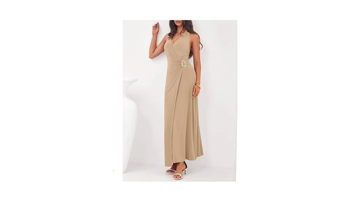 Prettygarden Halter Dresses For Women 2026 Elegant Classy Spring V
