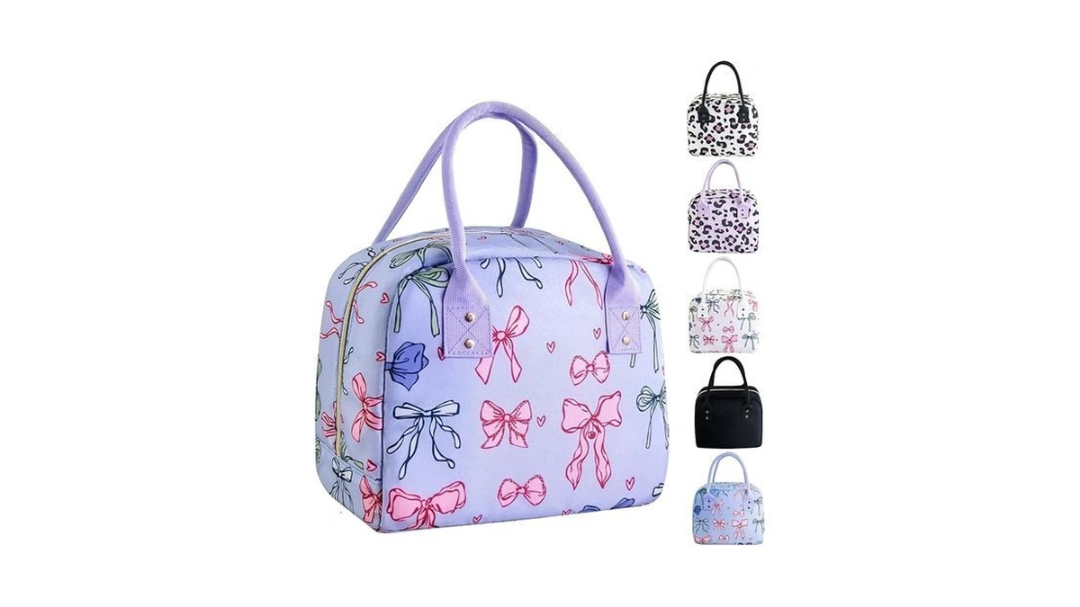 Mziart Insulated Lunch Bag Cute Lunch Box For Women Men,