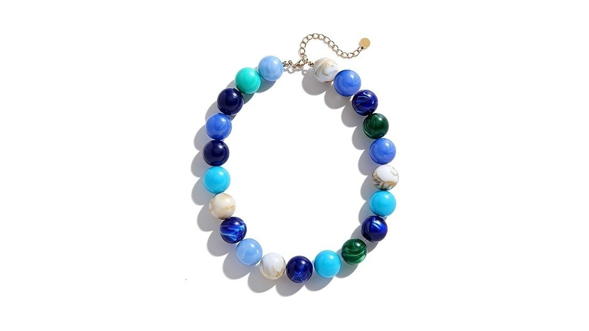 Lsljilidzsw Chunky Beaded Necklace For Women Boho Statement Choker Necklace