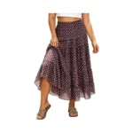 Charming Ashley Plus Sized Women's Chiffon Elastic High-waisted A-line Skirt