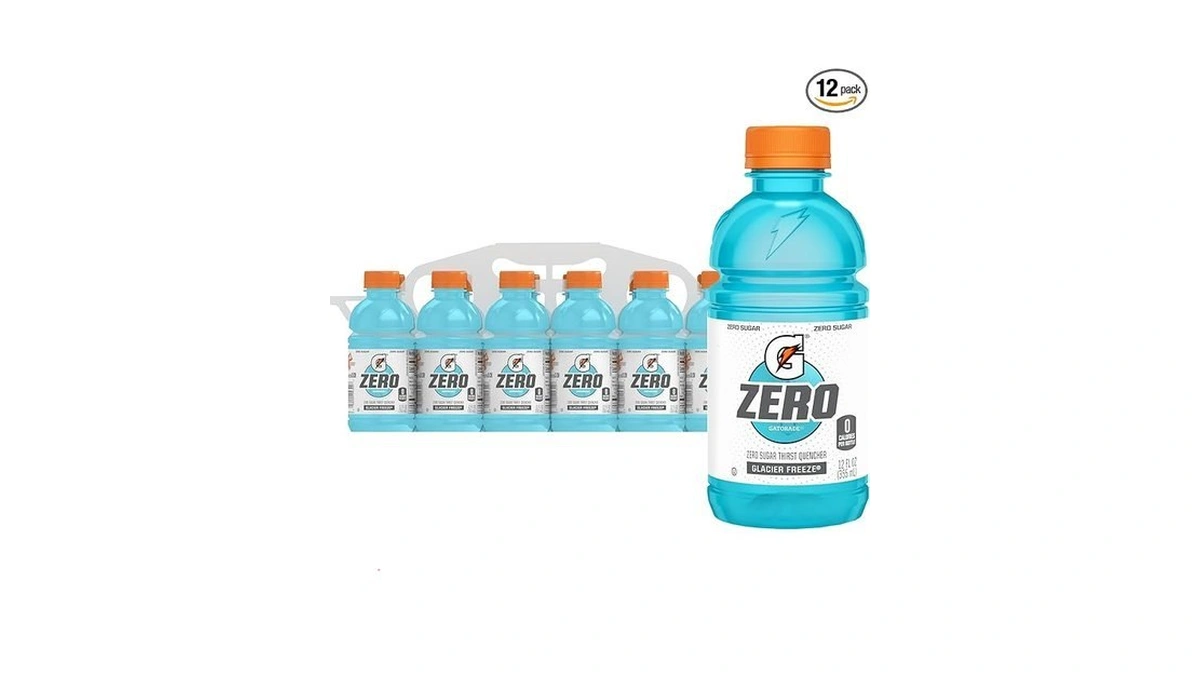 Gatorade Thirst Quencher Zero Sugar Sports Drink, Glacier Freeze, 12oz