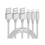 Iphone Charger 3 Pack 10 Ft Apple Mfi Certified Lightning