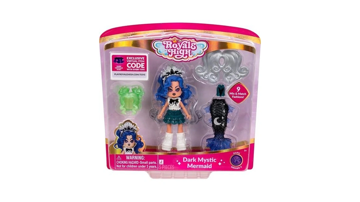 Royale High 3” Dark Mystic Mermaid Fashion Doll - 1