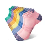 Ysense 6 Pairs Womens Ankle Socks Cotton Cushioned Athletic Running
