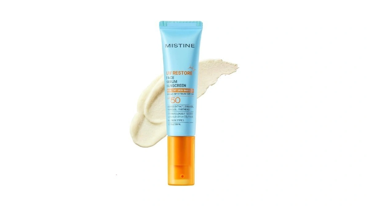 Mistine Uv Restore Face Serum Sunscreen Spf 50, Lightweight Sunscreen