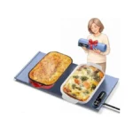 Warming Mat For Food - Space-saving, Fits Two Baking Dishes,