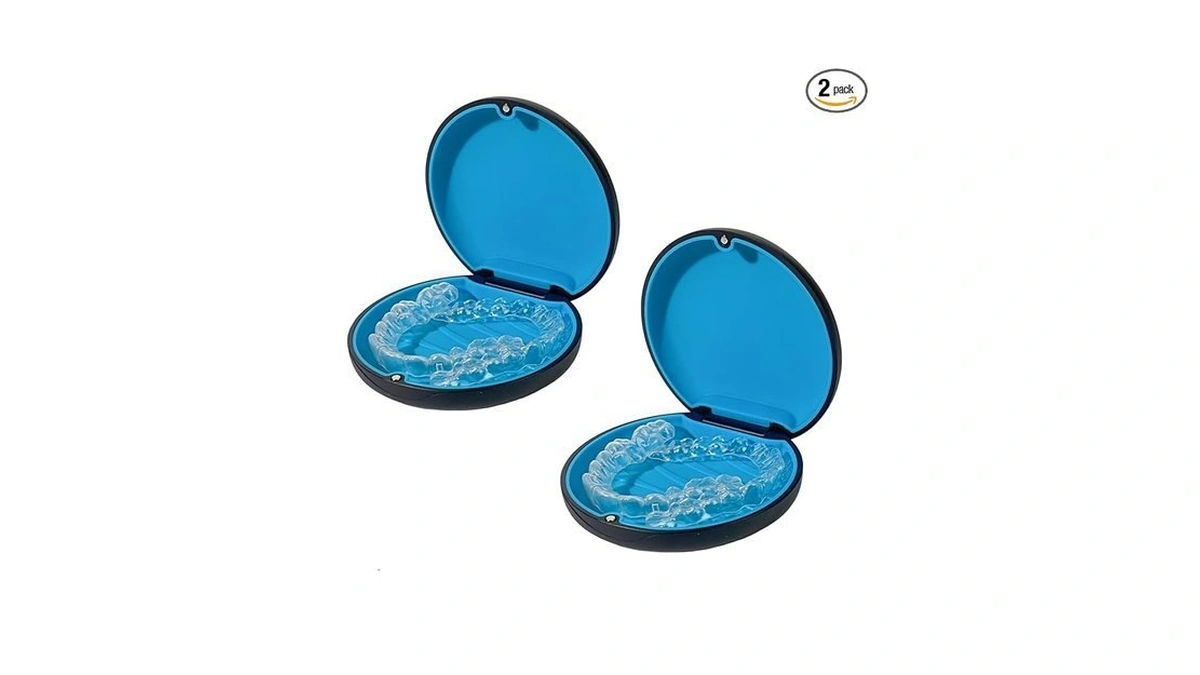 Maoerdental 2pcs Retainer Case Compatible With Invisalign,cute Slim Aligner Case,customized