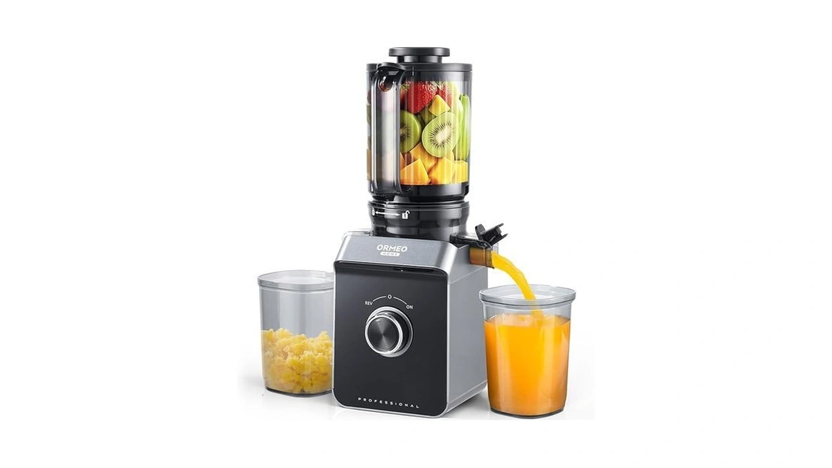 Cold Press Juicer, Ormeo Home Masticating Juicer Machines With 5.0"large