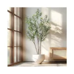 Erimda 6ft Artificial Olive Tree Tall Faux Silk Plant Tall