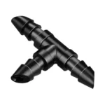 Kepmix 1/4" Drip Irrigation Tee Fittings, 60 Pieces Drip Line