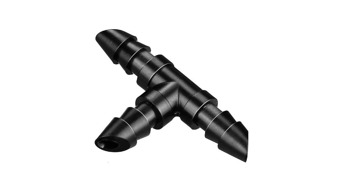 Kepmix 1/4" Drip Irrigation Tee Fittings, 60 Pieces Drip Line