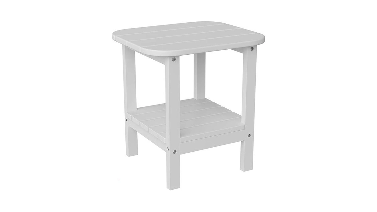 Flash Furniture Newport 2-tier Adirondack Side Table - Recycled Hdpe