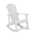 Flash Furniture Savannah Poly Resin Wood Adirondack Rocking Chair -