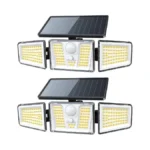 Kooper Solar Flood Lights, 210 Led Motion Sensor Outdoor Lights,