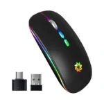 Kbcase Wireless Mouse, Led Wireless Mouse For Laptop, Slim Silent