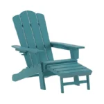 Flash Furniture Newport Poly Resin Adirondack Chair With Cup Holder