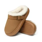 Sinceslim Close Toe Slip On Cotton Slippers With Breathable Faux