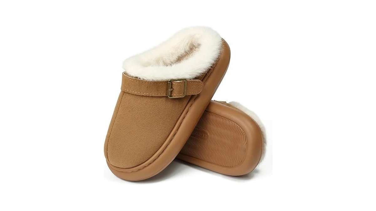 Sinceslim Close Toe Slip On Cotton Slippers With Breathable Faux