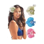 3pcs Hawaiian Flower Hair Clip For Women Butterfly Orchid Hair