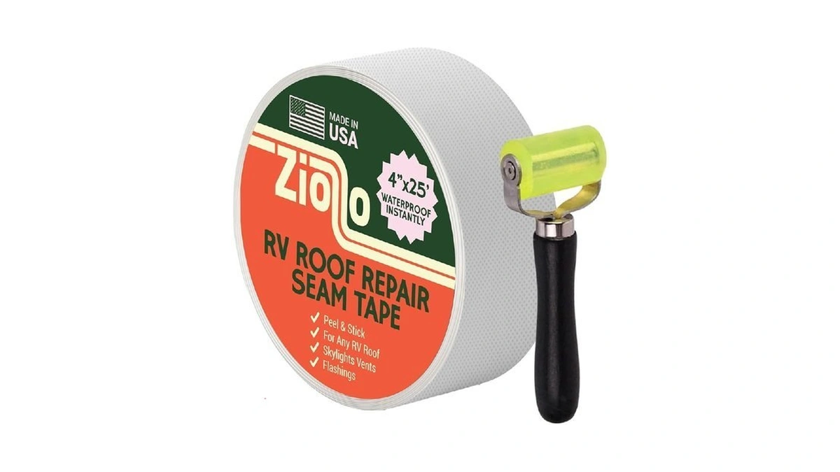 Ziollo Rv Roof Repair Seam Tape With Roller - 4"