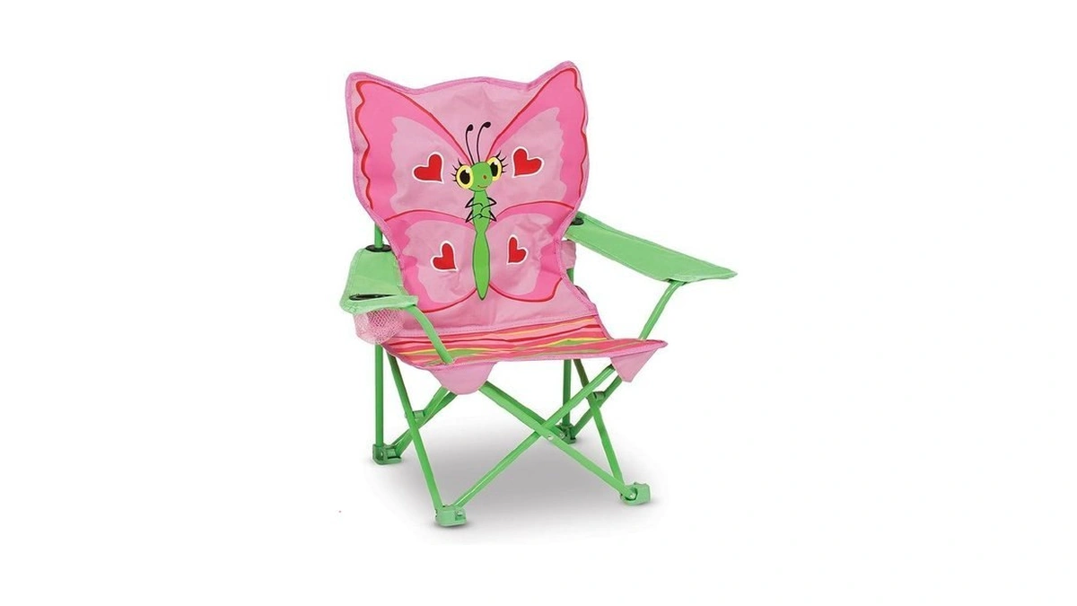 Melissa & Doug Bella Butterfly Child's Outdoor Chair (frustration-free Packaging)