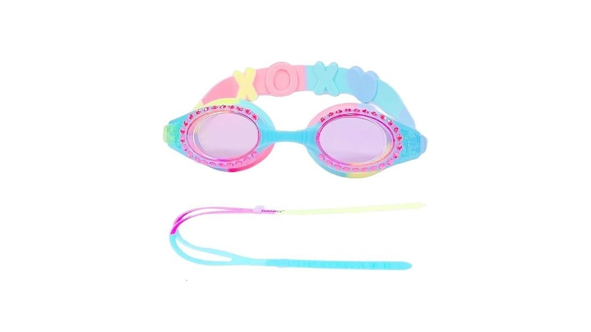 Yuenree Kids Swim Goggles For Girls Ages 4-12 | Rainbow