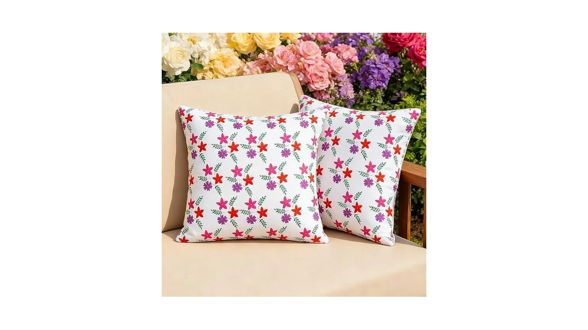 Eternal Beauty 18" X 18" Set Of 2 Outdoor Pillow