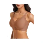 Aubrasen Wireless Jelly Bras For Women Seamless Push Up Bra
