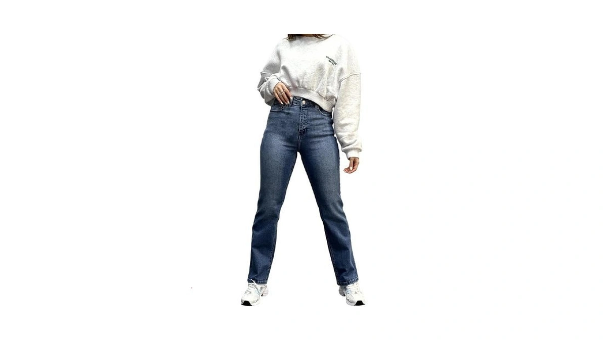 Todtan Women's Skinny Jeans Ripped Mid Rise Stretch Destroyed Denim