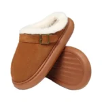 Sinceslim Close Toe Slip On Cotton Slippers With Breathable Faux
